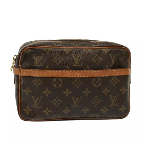 LOUIS VUITTON Monogram Compiegne 23 Clutch Bag - Picture 1 of 6